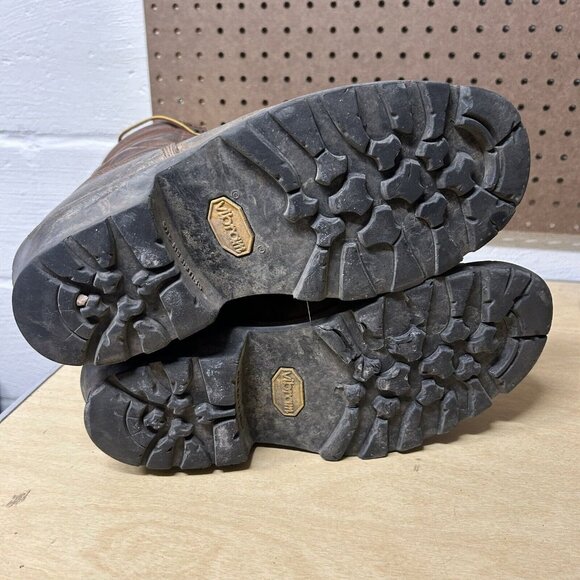 Red Wing Loggermax Men's Brown Leather Steel Toe Boots Size 11 D 4420 - Picture 9 of 11